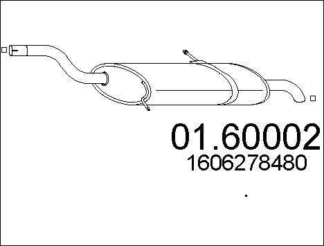 MTS 01.60002 - Глушитель выхлопных газов, конечный autosila-amz.com