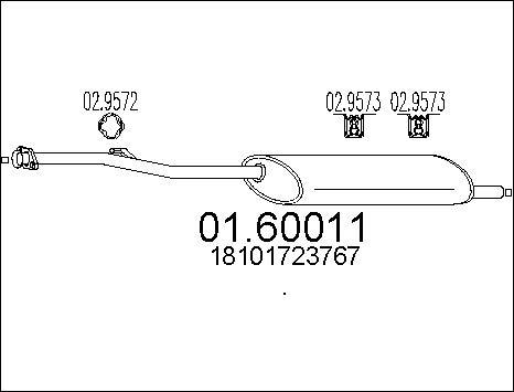 MTS 01.60011 - Глушитель выхлопных газов, конечный autosila-amz.com