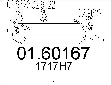 MTS 01.60167 - Глушитель выхлопных газов, конечный autosila-amz.com