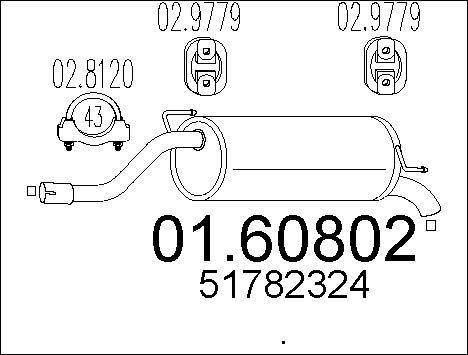 MTS 01.60802 - Глушитель выхлопных газов, конечный autosila-amz.com