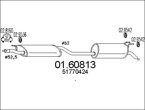 MTS 01.60813 - Глушитель выхлопных газов, конечный autosila-amz.com