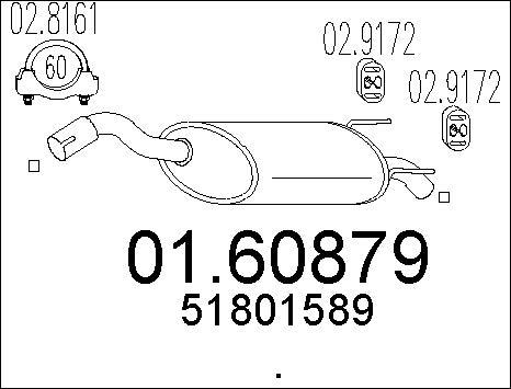 MTS 01.60879 - Глушитель выхлопных газов, конечный autosila-amz.com