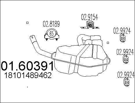 MTS 01.60391 - Глушитель выхлопных газов, конечный autosila-amz.com
