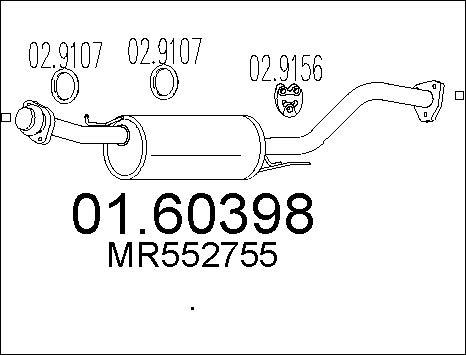 MTS 01.60398 - Глушитель выхлопных газов, конечный autosila-amz.com