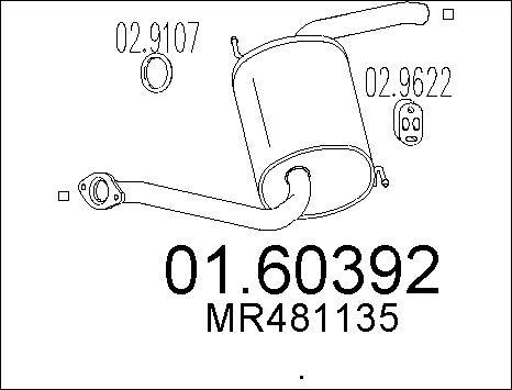 MTS 01.60392 - Глушитель выхлопных газов, конечный autosila-amz.com