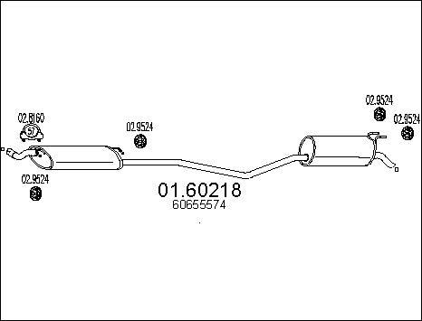 MTS 01.60218 - Глушитель выхлопных газов, конечный autosila-amz.com