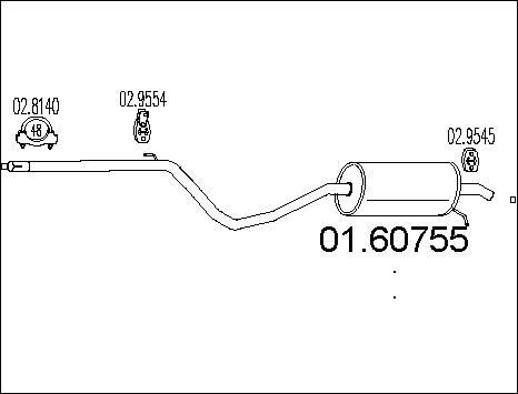MTS 01.60755 - Глушитель выхлопных газов, конечный autosila-amz.com