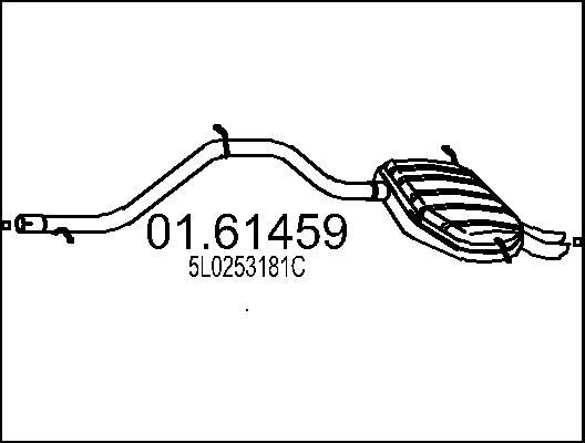 MTS 01.61459 - Глушитель выхлопных газов, конечный autosila-amz.com