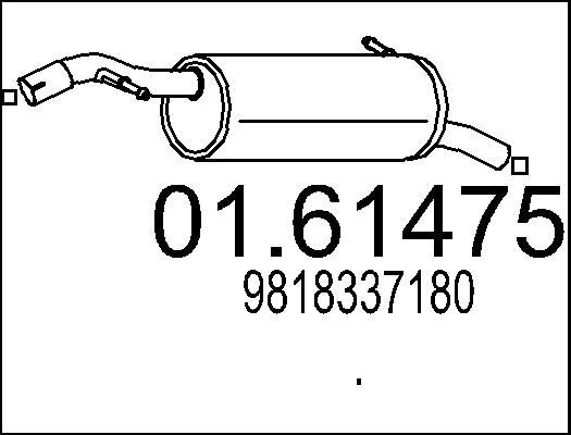 MTS 01.61475 - Глушитель выхлопных газов, конечный autosila-amz.com