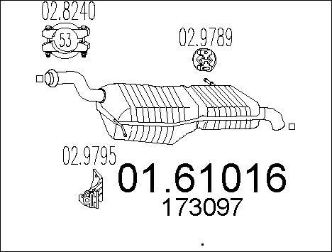MTS 01.61016 - Глушитель выхлопных газов, конечный autosila-amz.com