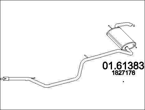 MTS 01.61383 - Глушитель выхлопных газов, конечный autosila-amz.com