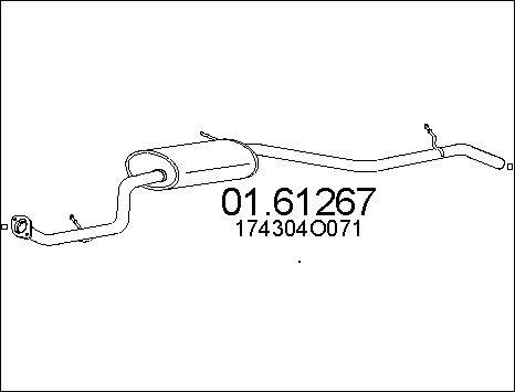 MTS 01.61267 - Глушитель выхлопных газов, конечный autosila-amz.com