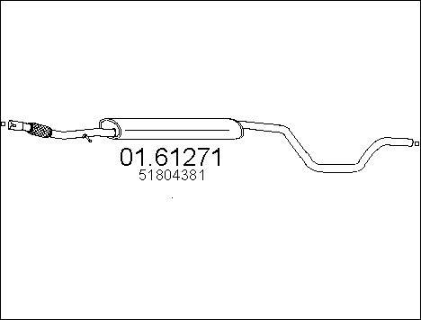 MTS 01.61271 - Глушитель выхлопных газов, конечный autosila-amz.com