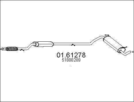 MTS 01.61278 - Глушитель выхлопных газов, конечный autosila-amz.com