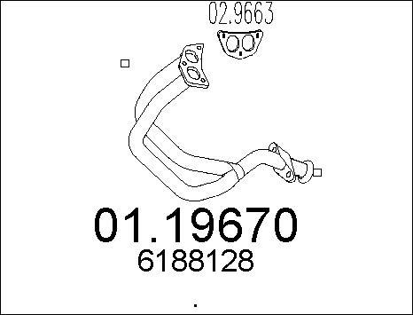 MTS 01.19670 - Труба выхлопного газа autosila-amz.com