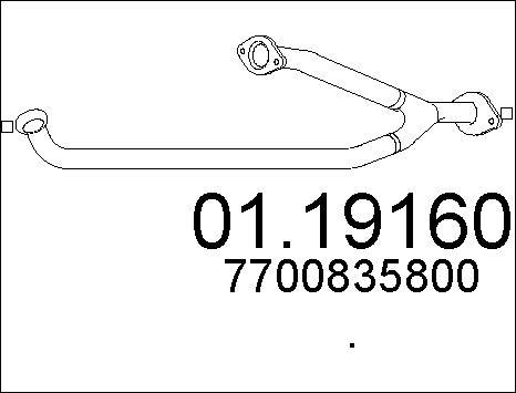 MTS 01.19160 - Труба выхлопного газа autosila-amz.com