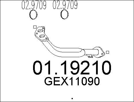 MTS 01.19210 - Труба выхлопного газа autosila-amz.com