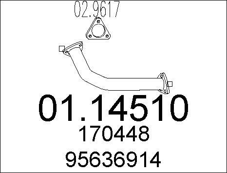 MTS 01.14510 - Труба выхлопного газа autosila-amz.com