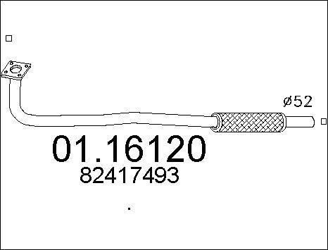 MTS 01.16120 - Труба выхлопного газа autosila-amz.com
