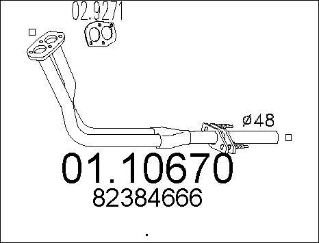 MTS 01.10670 - Труба выхлопного газа autosila-amz.com