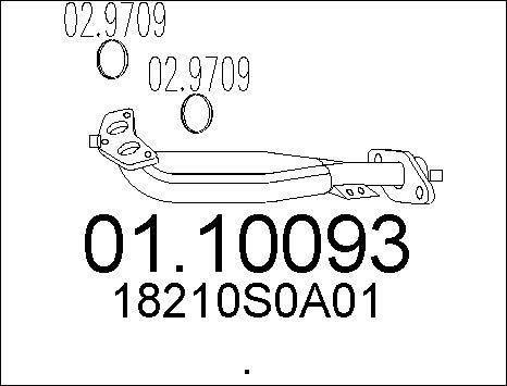 MTS 01.10093 - Труба выхлопного газа autosila-amz.com
