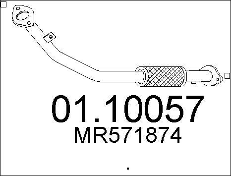 MTS 01.10057 - Труба выхлопного газа autosila-amz.com