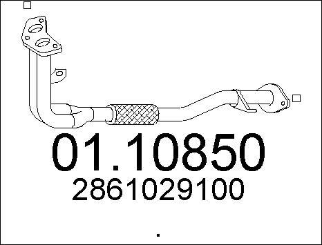 MTS 01.10850 - Труба выхлопного газа autosila-amz.com