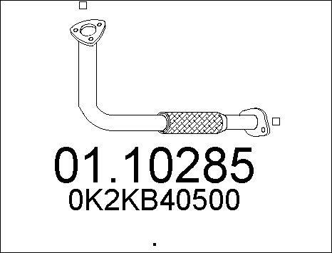 MTS 01.10285 - Труба выхлопного газа autosila-amz.com