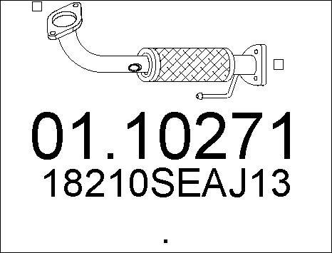 MTS 01.10271 - Труба выхлопного газа autosila-amz.com