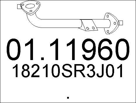 MTS 01.11960 - Труба выхлопного газа autosila-amz.com