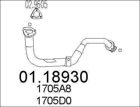 MTS 01.18930 - Труба выхлопного газа autosila-amz.com