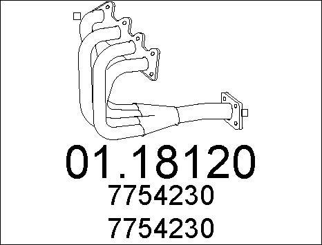 MTS 01.18120 - Труба выхлопного газа autosila-amz.com