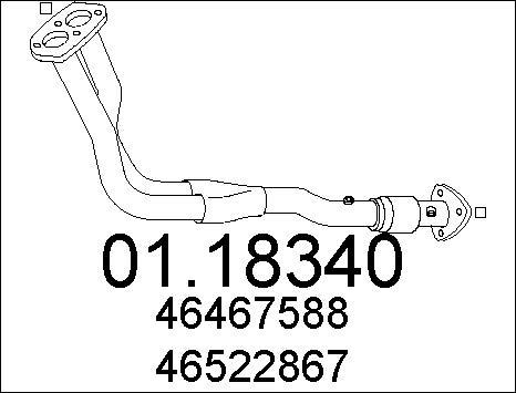MTS 01.18340 - Труба выхлопного газа autosila-amz.com