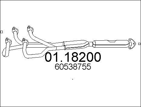 MTS 01.18200 - Труба выхлопного газа autosila-amz.com