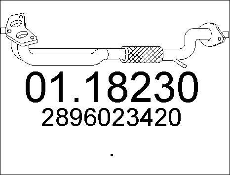 MTS 01.18230 - Труба выхлопного газа autosila-amz.com