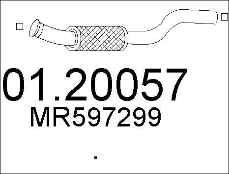 MTS 01.20057 - Труба выхлопного газа autosila-amz.com