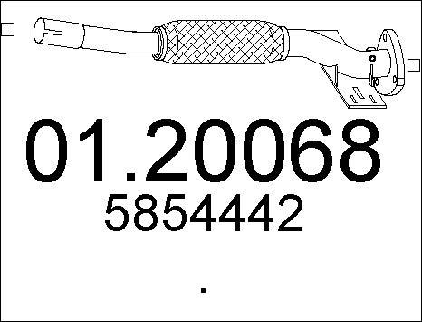 MTS 01.20068 - Труба выхлопного газа autosila-amz.com