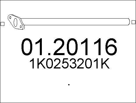 MTS 01.20116 - Труба выхлопного газа autosila-amz.com