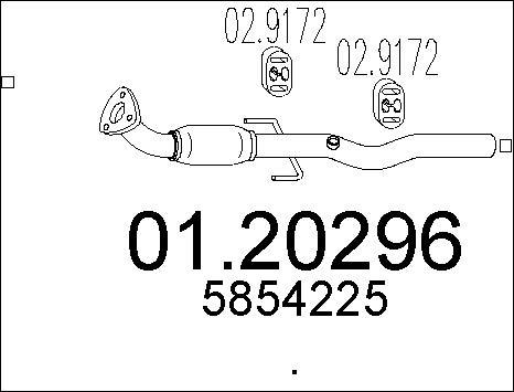 MTS 01.20296 - Труба выхлопного газа autosila-amz.com