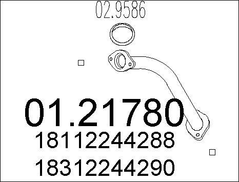 MTS 01.21780 - Труба выхлопного газа autosila-amz.com