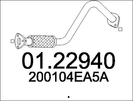 MTS 01.23030 - Труба выхлопного газа autosila-amz.com