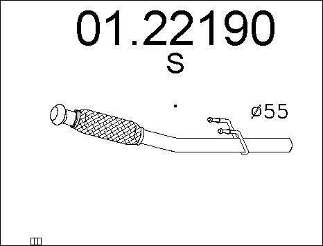 MTS 01.22190 - Труба выхлопного газа autosila-amz.com