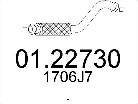 MTS 01.22730 - Труба выхлопного газа autosila-amz.com