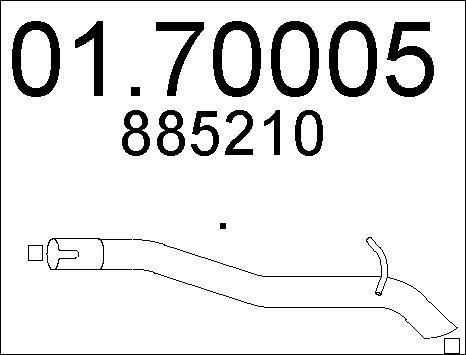 MTS 01.70005 - Труба выхлопного газа autosila-amz.com