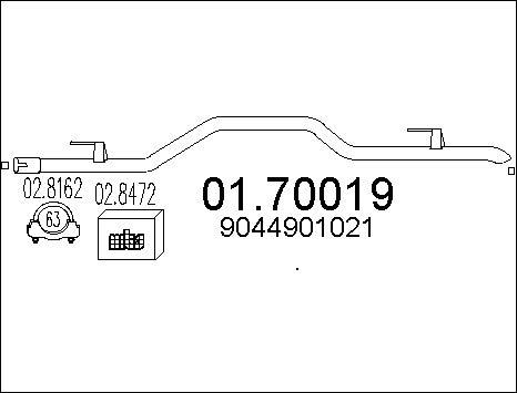 MTS 01.70019 - Труба выхлопного газа autosila-amz.com