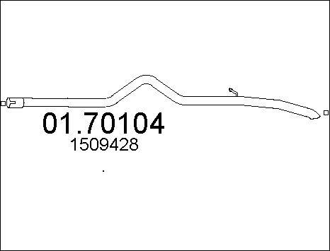 MTS 01.70104 - Труба выхлопного газа autosila-amz.com