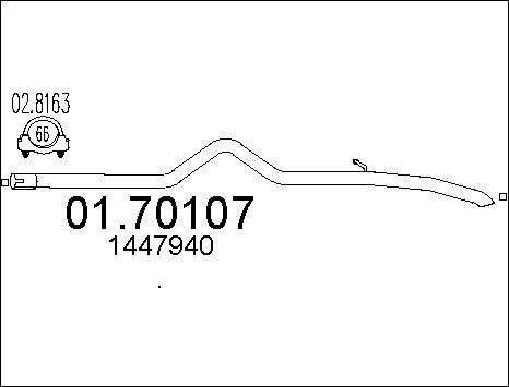 MTS 01.70107 - Труба выхлопного газа autosila-amz.com