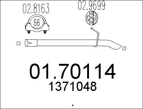 MTS 01.70114 - Труба выхлопного газа autosila-amz.com