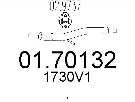 MTS 01.70132 - Труба выхлопного газа autosila-amz.com