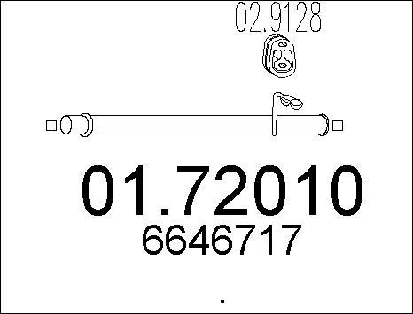 MTS 01.72010 - Труба выхлопного газа autosila-amz.com
